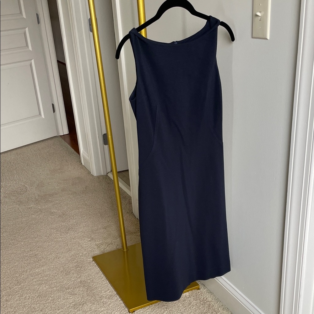 MM Lafleur Navy Sleeveless Midi Dress